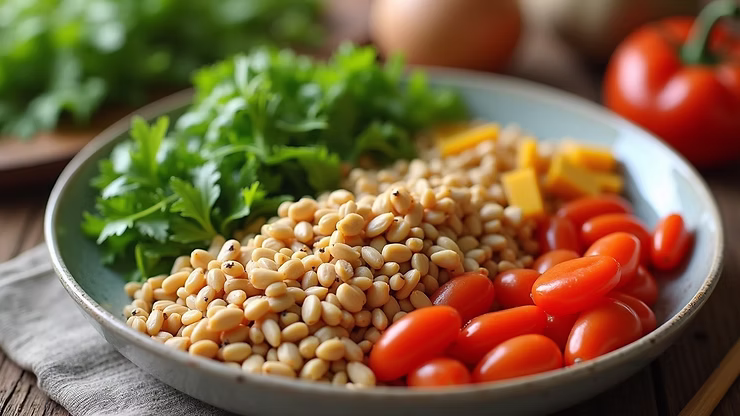 Nutritious meal supporting holistic health and aging